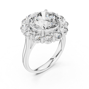 Hermoso Anillo de Diseño en Oro Rosa de 14k con Diamante Cultivado en Laboratorio de Corte Brillante Redondo - Product Image 2