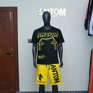 Conjunto Deportivo Corto para Hombre, Talla Grande, Estampado, Verano, Personalizado, con Chaqueta Cortavientos y Pantalones Cortos - Product Image 2