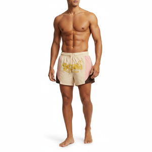 Shorts pour hommes solides avec cordon de serrage, taille mi-haute, décontractés, écologiques, respirants, 100% polyester - Product Image 2