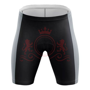 Ensemble maillot et short de cyclisme pour homme, rouge avec accents noirs, respirant, polyester, design sans coutures, pour adultes - Product Image 5