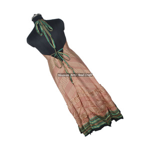 Vêtements hippie bohèmes pour femmes, robes d'été, mode vintage, robe en soie sari pour femmes, robe de soirée élégante pour femmes - Product Image 5