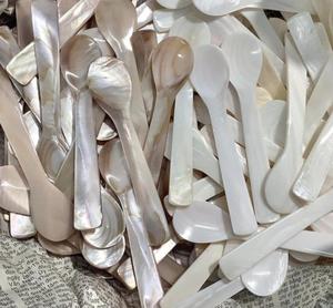 Handcrafted Natural Buffalo Horn Spoons Set Eco-Friendly Rustic High Polished Small Serving & Dessert Spoon - Product Image 3