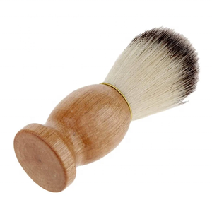 Brosse à barbe et moustache pour homme en poils synthétiques Tegra Surgical, avec logo personnalisé, manche en bois, haute qualité, noire, OEM d'origine. - Product Image 5