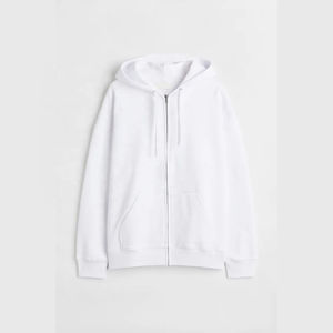 Sweat à capuche zippé pour homme, prix de gros abordable, avec logo brodé et patch chenille personnalisé, en polaire technique, pour l'hiver, style mode - Product Image 4