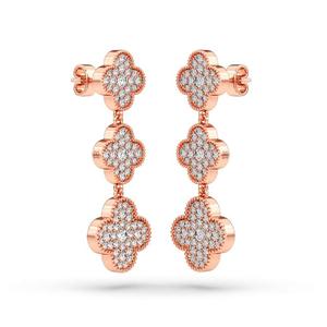 Pendientes de Diamantes Rikhava de Oro Blanco de 10K y 4.31ct, Fabricación Profesional en Línea, Diseño Único, Empaque Elegante para Regalo - Product Image 5