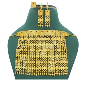 Martasha diseñador islámico Ramadán especial chapado en oro UAE joyería especial Dubai joyería collar pendiente conjunto Joyería Árabe - Product Image 6