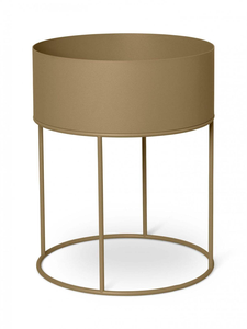 กระถางต้นไม้โลหะตกแต่งเคลือบสีฝุ่น เหมาะสำหรับการตกแต่งภายในที่หรูหรา ที่ต้องการเส้นสายที่เรียบง่าย โทนสีที่เข้มข้น และความสวยงามที่เหนือกาลเวลา - Product Image 3