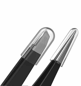 Pinzas Profesionales para Extensiones de Pestañas (90 Grados) de Acero Inoxidable Antimagnéticas con Punta Lisa para Creación de Abanicos Fácil de Alta Calidad - Product Image 3