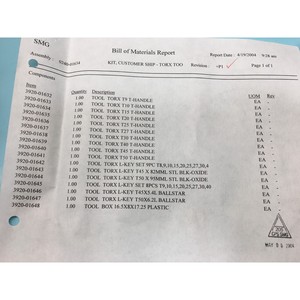 KIT AMAT 0240-01634, ENVÍO AL CLIENTE? ?TORX TOOL - Equipo y piezas de semiconductores de confianza con legado global en el mercado - Product Image 1