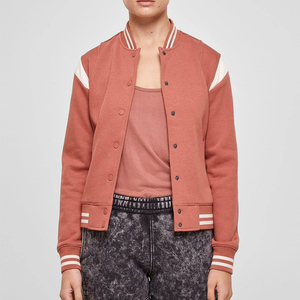 Best Quality Women's Varsity <b>Jacket</b> Embroidery Patch Wool Fabric Comfortable Streetwear Leather Sleeve Varsity <b>Jacket</b> - Product Image 3