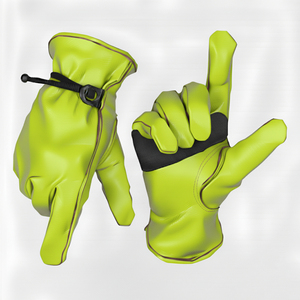 Genuine Leather <b>Gloves</b> Cashmere Lining Eco-friendly Vintage Winter Outdoor Casual Motorcycle Riding Safety Work <b>Touchscreen</b> - Product Image 4