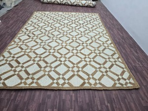 Tapis et moquette en jute naturelle pour la décoration de votre bureau à domicile et de votre hall d'hôtel, disponibles en taille et design personnalisés - Product Image 1