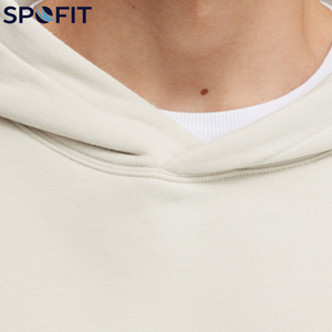 Sweat à capuche ample en molleton respirant 500 GSM pour homme, 100 % coton, de luxe, coupe oversize, épaules tombantes, idéal pour l'hiver - Product Image 5