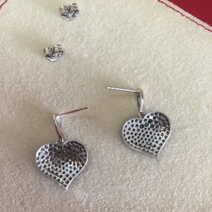 Pendientes Colgantes de Diamantes Azules de 1.54 Quilates, Plata de Ley 925, Corte Redondo, Diamantes Naturales con Color Mejorado para Mujer - Product Image 5