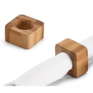 Anillo para Servilletas de Madera Maciza Geométrica de Alta Calidad, Moderno Porta Servilletas de Madera para Decoración de Mesa de Comedor en Bodas, Hoteles y Restaurantes - Product Image 3