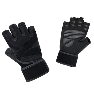 New Customized Logo <b>Weight</b> Lifting Half Finger Breathable Lightweight Non-Slip Polyester Gym Fitness <b>Gloves</b> for Unisex - Product Image 2