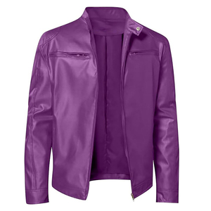 Leather Jacket For Men's Suitable For <b>Bike</b> Riding Quick Dry Jacket Wholesale Cheap Price Premium Quality Fabric - Product Image 1