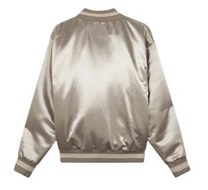 เสื้อแจ็คเก็ตวาร์ซิตี้ผ้าซาตินไซส์ใหญ่สำหรับผู้ชาย ปักโลโก้ตามสั่ง ระบายอากาศได้ดี กันน้ำ เหมาะสำหรับกีฬาเบสบอล มหาวิทยาลัย กิจกรรมกลางแจ้ง ฤดูใบไม้ร่วง - Product Image 4