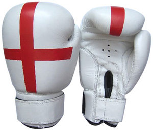 Gants de boxe en cuir noir à doigts entiers avec fermeture à lacets au poignet pour adultes – Équipement d'entraînement - Product Image 6
