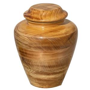 Urna Funeraria de Madera Ecológica Hecha a Mano, Diseño Moderno, Forma Rectangular, Madera Natural Pulida, Recuerdo Personalizado para Cenizas de Adultos - Product Image 2