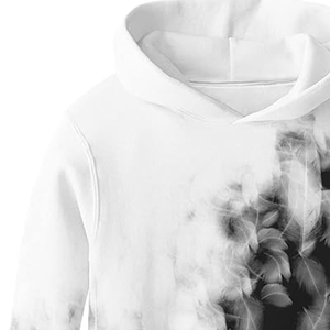 Custom Heavyweight 100% Cotton Splash Washed Oversized Hoodies <b>Men</b> Custom Vintage Distressed French Terry <b>Hoodie</b> - Product Image 3