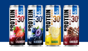 Banana <b>Protein</b> Milk Shake 30g Ready to Drink Juice Beverage 325ml Canned OEM ODM Private Label 6Brix 12 Months Shelf Life - Product Image 3