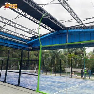 Ensemble complet de terrain de padel portable, tennis de paddle, montage facile, absorption des chocs, gazon, distributeur mondial en gros - Product Image 1