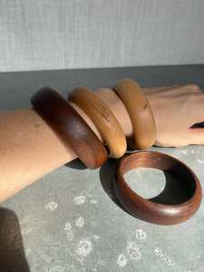 Brazalete de Madera Vintage Hecho a Mano, Adorno para la Muñeca, Joyería de Diseño Étnico, Regalo Casual de Moda para Chicas, Floral/Geométrico - Product Image 2