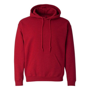Sudadera de Invierno para Hombre, Color Rojo Cereza, Corte Regular, con Cierre, Transpirable, 100% Algodón, Felpa, Bordada, Estilo Hip Hop - Product Image 1