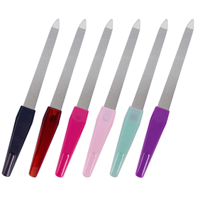 Juego de 6 Limas de Uñas Metálicas de Acero Inoxidable para Uñas Naturales - Product Image 1