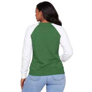 Sweat-shirt à manches raglan vert émeraude de la sororité Iota Phi Lambda, vêtement à lettres grecques, année de fondation 1929, haut décontracté à col rond pour femme - Product Image 4