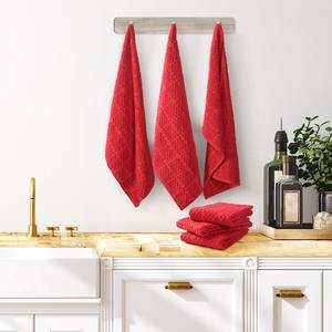 Essuie-tout de cuisine en coton tissé 100 % écologique, sans peluches, séchage rapide, lavable en machine, imprimé numérique – Vente en gros - Product Image 3