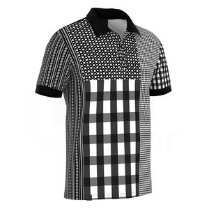 เสื้อสแปนเด็กซ์ผ้าโพลีเอสเตอร์ถักแห้งเร็วสำหรับผู้ชายผู้หญิงเสื้อกีฬากอล์ฟโลโก้ออกแบบได้ตามต้องการ - Product Image 1