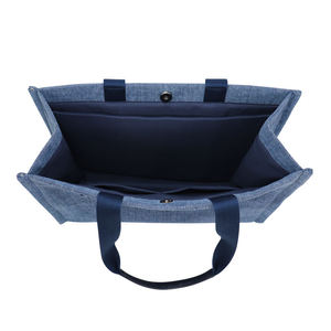 Bolso de Mezclilla Personalizado Premium, Bolso de Hombro de Poliéster y Algodón de Gran Capacidad, Moderno y Casual, para Viajes y Reuniones de Mujeres - Product Image 4