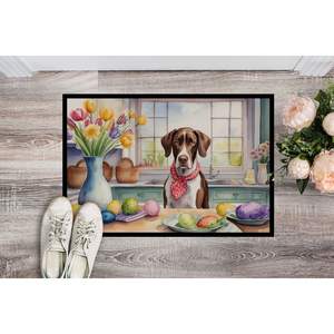 Nuevo Felpudo con puntero de Pascua de 18H X 27W para exteriores e interiores, alfombras de pila baja antideslizantes y lavables para decoración de entrada - Product Image 2