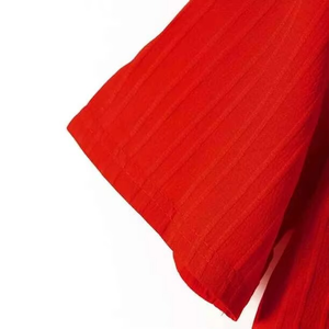 Ensemble T-shirt et short décontracté en velours côtelé pour homme, couleur unie, deux pièces, avec logo personnalisé, collection été 2026 - Product Image 6