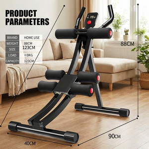 Macchina per Modellare la Vita con Design a Doppia Pista, Regolazione Multilivello, Attrezzo per Allenamento Addominale, Rullo per Dimagrimento Addominale, Attrezzatura Fitness per Casa - Product Image 2