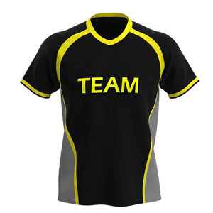 Nuevas camisetas de fútbol unisex personalizadas con color y diseño del equipo impreso, 100% poliéster, camisetas de fútbol de alta calidad. - Product Image 6