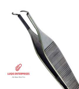 Pinzas de Blefaroplastia Adson con Insertos de Carburo de Tungsteno, Pinzas Quirúrgicas de Acero Inoxidable, Instrumento Oftálmico - Product Image 2