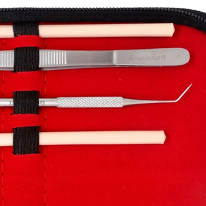 Kit d'examen dentaire manuel en acier inoxydable de qualité supérieure, 8 pièces, certifié CE, réutilisable, Classe I A+, pour ponts osseux - Vente chaude - Product Image 6