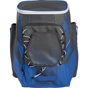 Mochila Deportiva Gris Azul para Béisbol con Doble Compartimento para Bates, Almacenamiento para Zapatos, Guante y Bungee, de Alta Calidad y Personalizable - Product Image 5