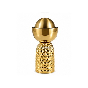 Concepthome Incense <b>Burner</b> Black With Gold Sphere Aromatherapy Diffuser All Season Use Metal Material - Product Image 3