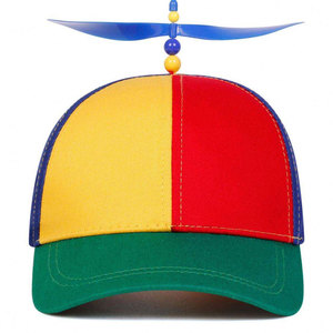 Gorra de Béisbol Unisex Econex Sports 100% Algodón con Bloques de Color, Gorra Casual de Lona de 6 Paneles con Costuras en Contraste y Detalle de Hélice Metálica - Product Image 3