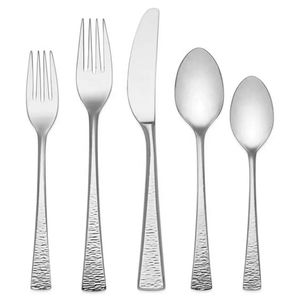 Stainless Steel Modern Design Dishwasher Safe Lightweight Mirror Polish <b>Flatware</b> Set Spoon Fork Knife for Home Hotel Restaurant - Product Image 1