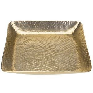 Luxury <b>Tray</b> For Snacks <b>Drinks</b> Serve Restaurants Cafe Use Hammered Texture Latest Design Serving <b>Trays</b> Wedding Decoration - Product Image 1