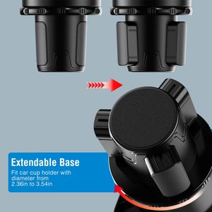 Supporto Girevole a 360 Gradi per Bicchieri e Bottiglie, Adattatore Espandibile per Vassoi Auto - Product Image 4