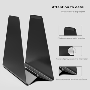 ที่วางกระดาษเช็ดปากแบบปรับได้อัตโนมัติ ทำจากโลหะทาสีทันสมัย สำหรับโต๊ะอาหาร ห้องครัว - Product Image 4