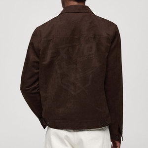 Modern Style Apparel <b>Suede</b> <b>Jacket</b> Smooth Finish Lightweight Comfort Ideal For Street Style And Everyday Use - Product Image 3