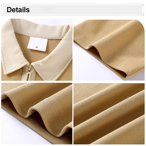 Vente en gros de chemises unisexes pour hommes anti-rides à manches courtes, broderie de logo personnalisé, vêtements en tricot BD - Product Image 2