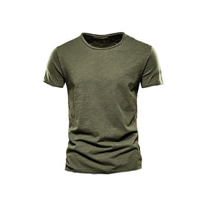 เสื้อยืดผู้ชายทรงปกติ ผ้าฝ้าย ใส่สบาย แขนสั้น คอกลม ลำลอง ใส่ได้ทุกวัน เสื้อพื้นฐาน - Product Image 6